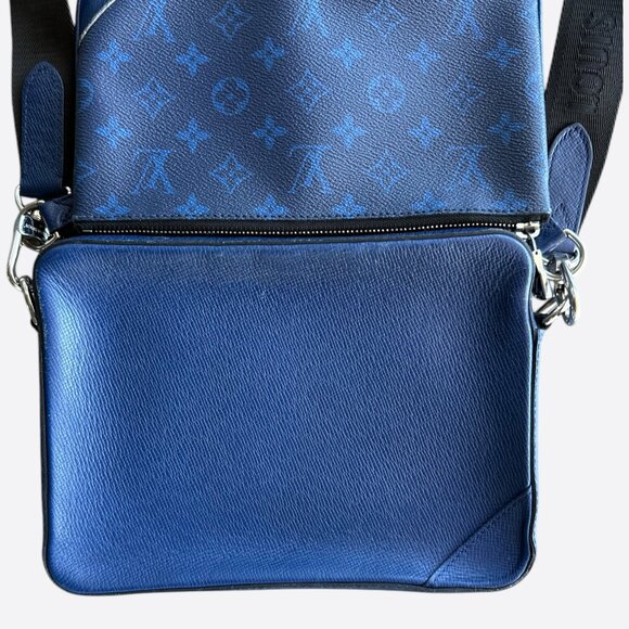 Louis Vuitton Blue Taigarama Monogram Trio Messenger Bag - Picture 3 of 4